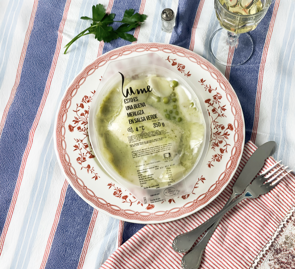 CONGELADO Merluza en salsa verde con patatas B/350 g