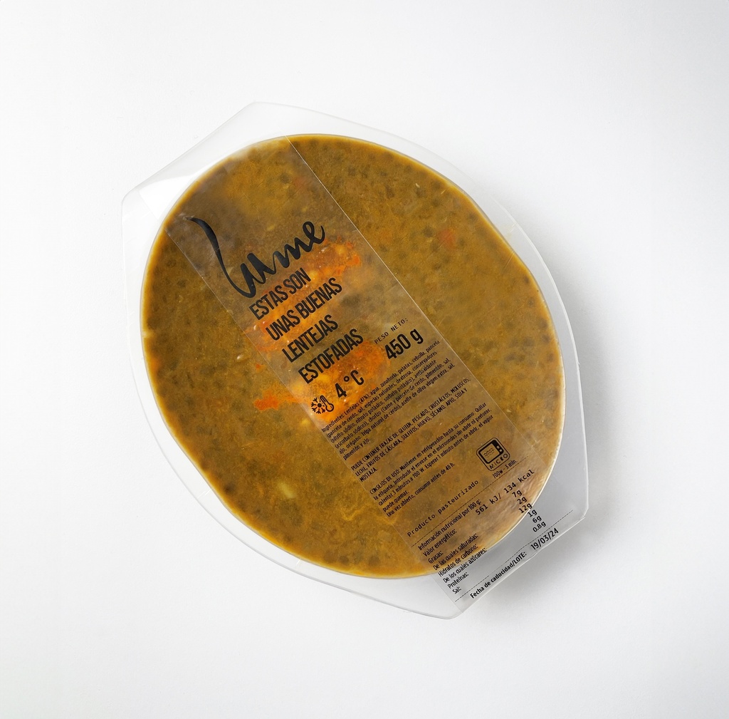 Lentejas estofadas B/ 450 g