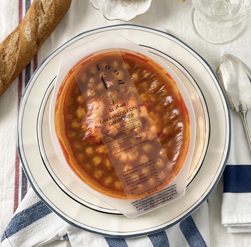 Garbanzos con gambones B/350 g Foodtropia