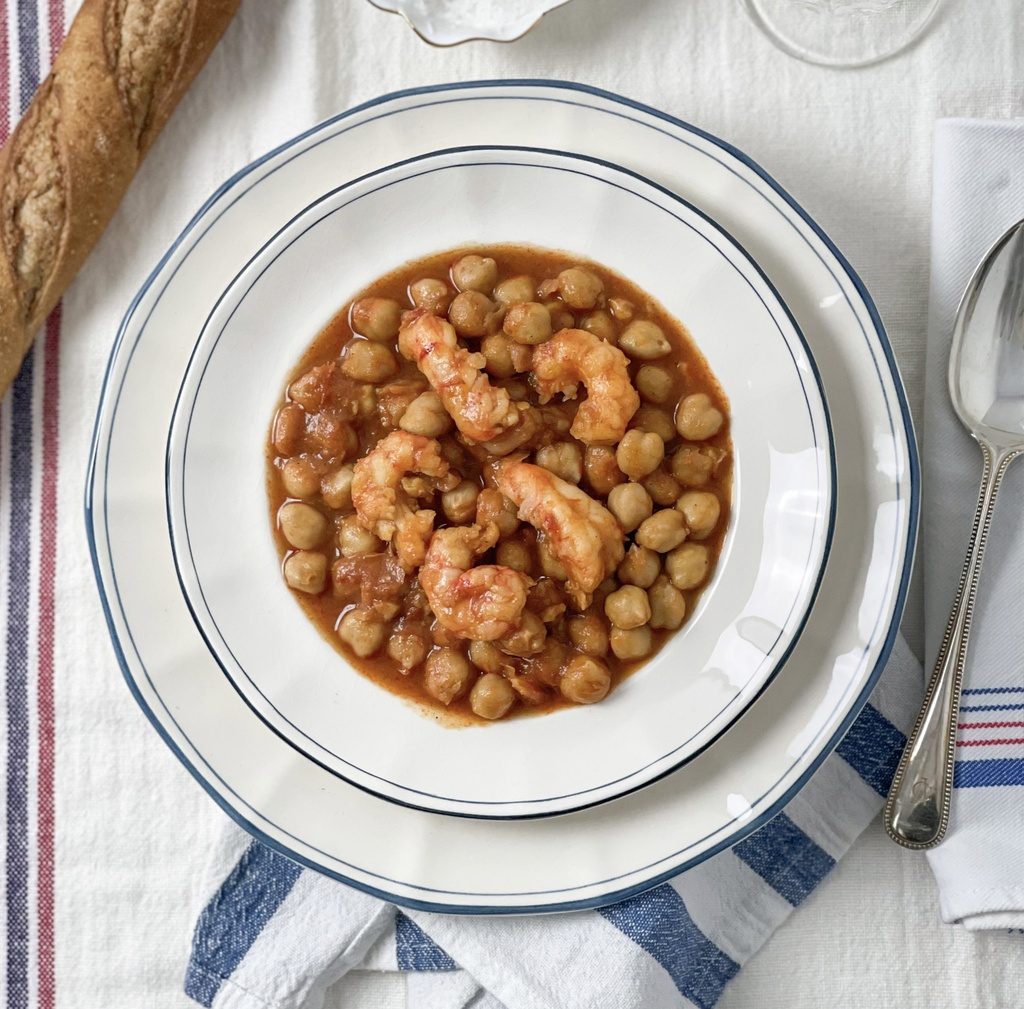 Garbanzos con gambones B/350 g Foodtropia