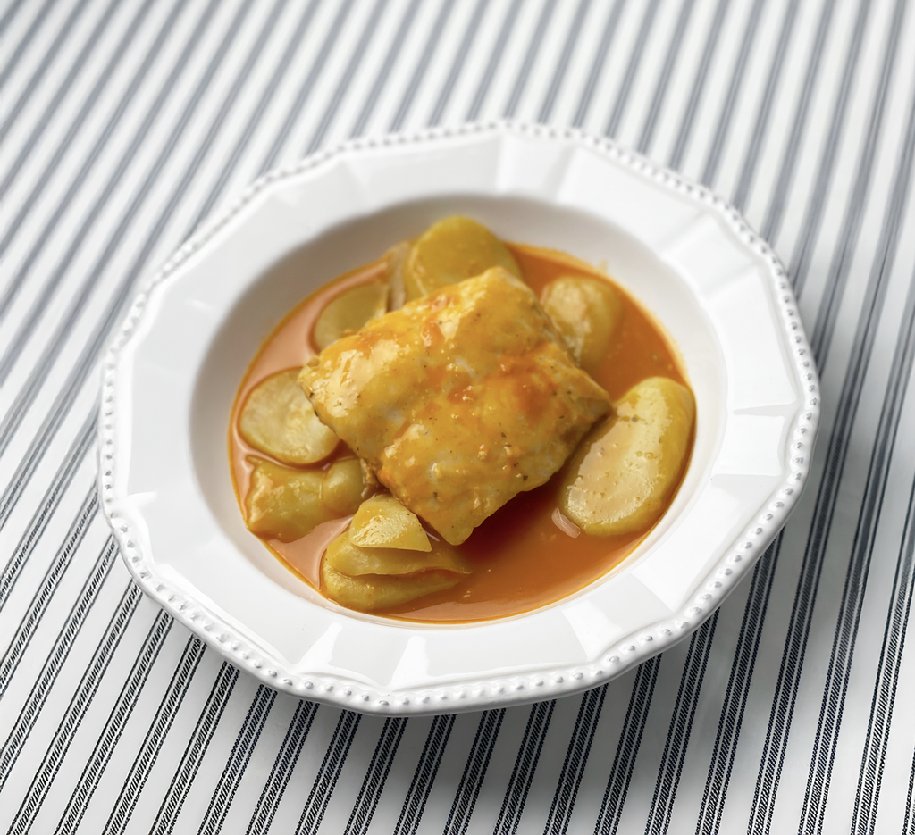 Merluza en salsa marinera con patatas B/1.4 kg