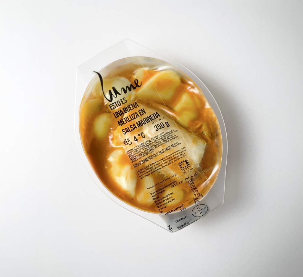 CONGELADO Merluza en salsa marinera con patatas B/ 350 g
